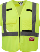 Milwaukee 48-73-5063 Class 2 High Visibility Yellow Safety Vest - 2XL/3XL (ANSI/CSA) (Pack of 12)