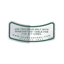 Spartan Tool Model 100 13/32" Drum Decal 02761300