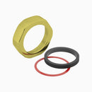 Sloan F-2-A 1 1/2" Flanged Tube Coupling Assembly with S30 Flat Gasket Rough Brass
