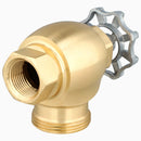 Sloan H-730-A-G 3/4" Wheel Handle Control Stop for Ground Joint Tail Rough Brass