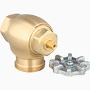Sloan NH-730-A-G 1" Wheel Handle Control Stop for Ground Joint Tail Naval Brass, Rough Brass