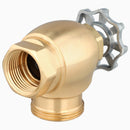 Sloan NH-730-A-G 1" Wheel Handle Control Stop for Ground Joint Tail Naval Brass, Rough Brass