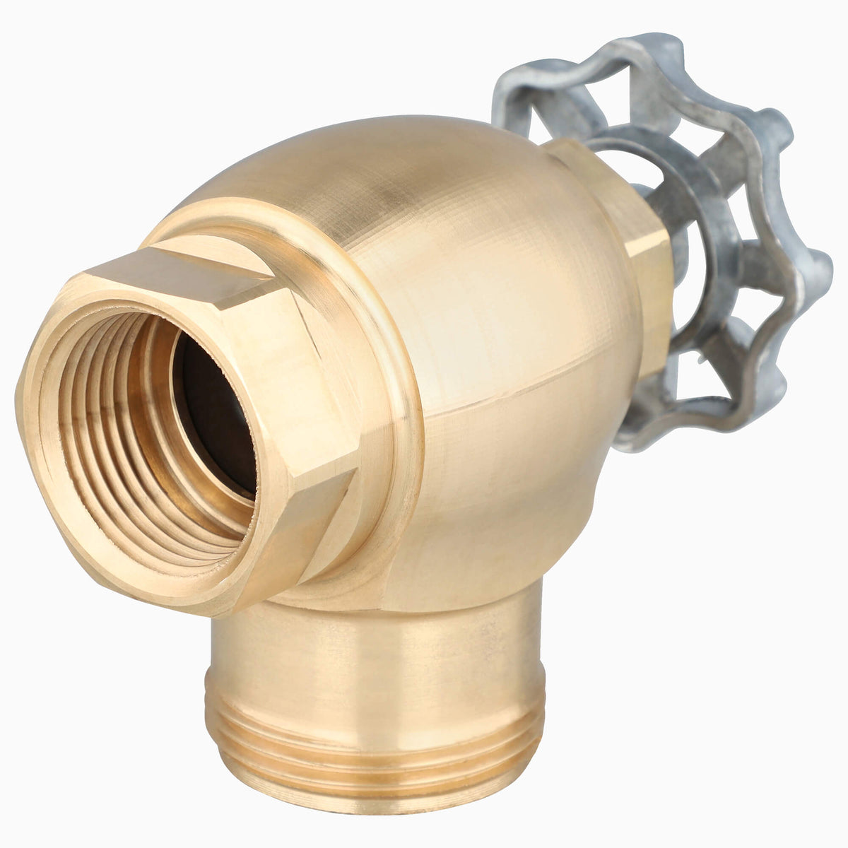 Sloan NH-730-A-W 1" Wheel Handle Control Stop for Adjustable Tail Naval Brass, Rough Brass Whi…