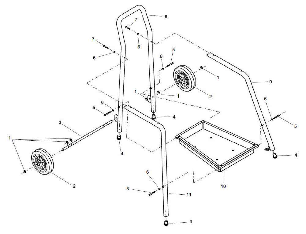RIDGID 65527 Rear Leg Support/Handle - U.S., for 918-I Roll Groover