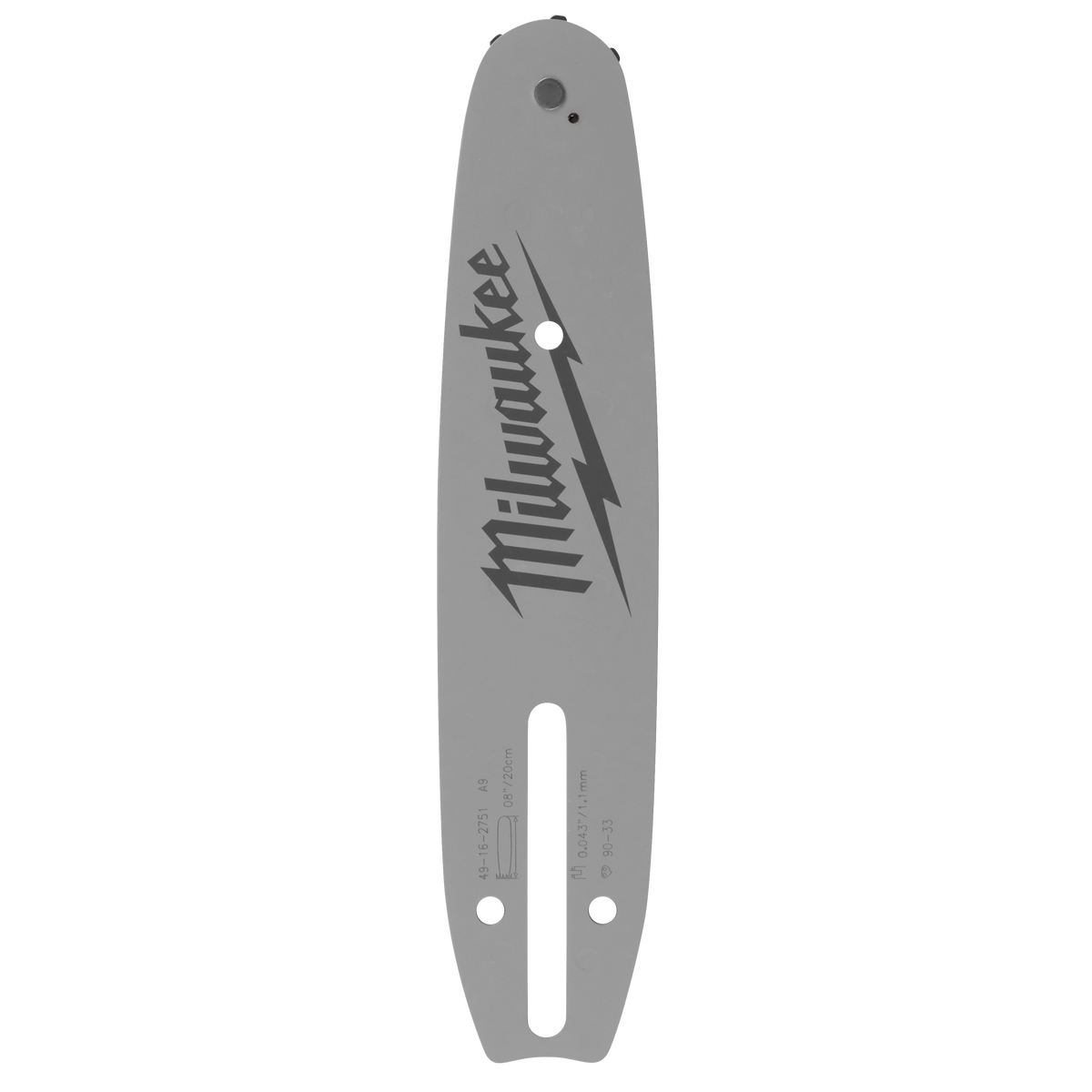 Milwaukee 49-16-2751 8" 3/8" LOW PROFILE Pitch, .043" Gauge Guide Bar