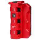 Milwaukee 48-59-1817 M18 Six Bay Daisy Chain Rapid Charger w/ PACKOUT Compatibility