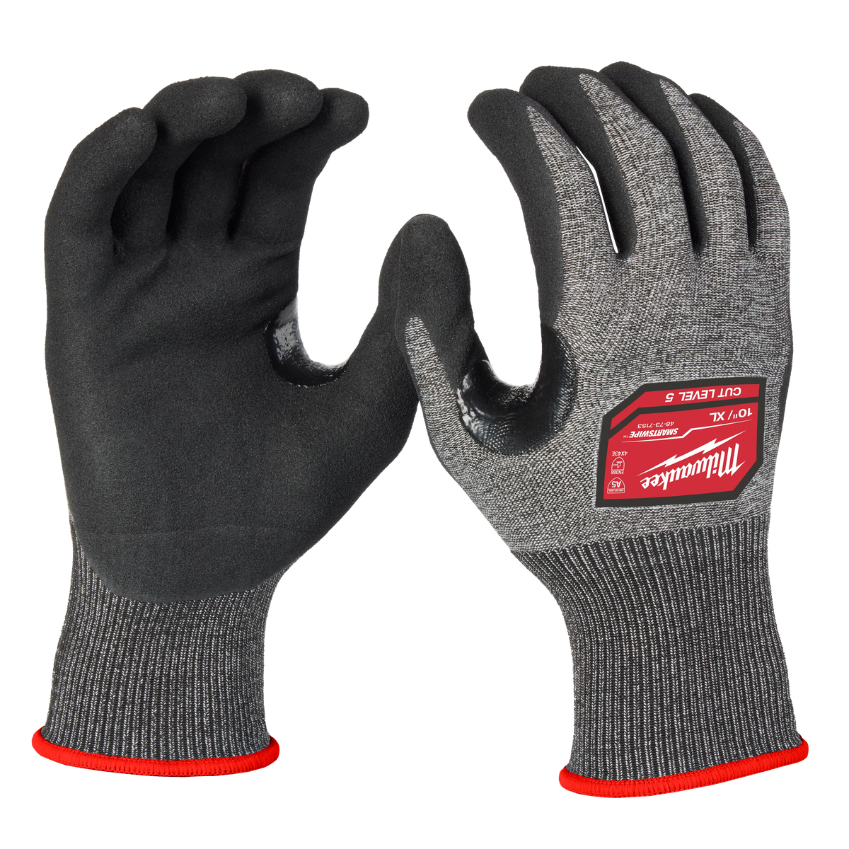 Milwaukee 48-73-7153 Cut Level 5 High-Dexterity Nitrile Dipped Gloves - XL (Pack of 6)