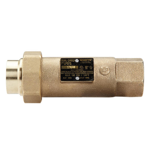 Watts LF07S 1 1/2 backflow preventer for Plumbing