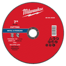 Milwaukee 49-94-0033 7" x 1/16" x 7/8" Metal Cut Off Wheel -Type 1 (Pack of 25)