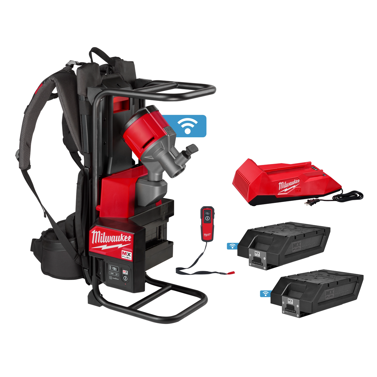 Milwaukee MXF371-2XC MX FUEL Backpack Concrete Vibrator Kit