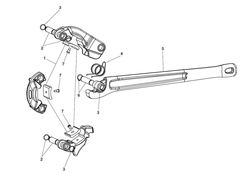 RIDGID 48303R Handle Pin with Retaining Rings, for Inner Tube Core Barrel Wrench, Size N