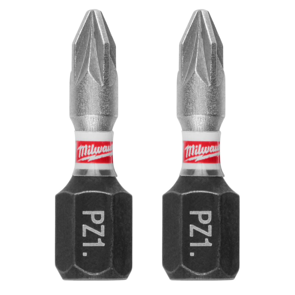 Milwaukee 48-32-4431 SHOCKWAVE Impact Duty 1" Pozidriv #1 Insert Bits (Pack of 6)