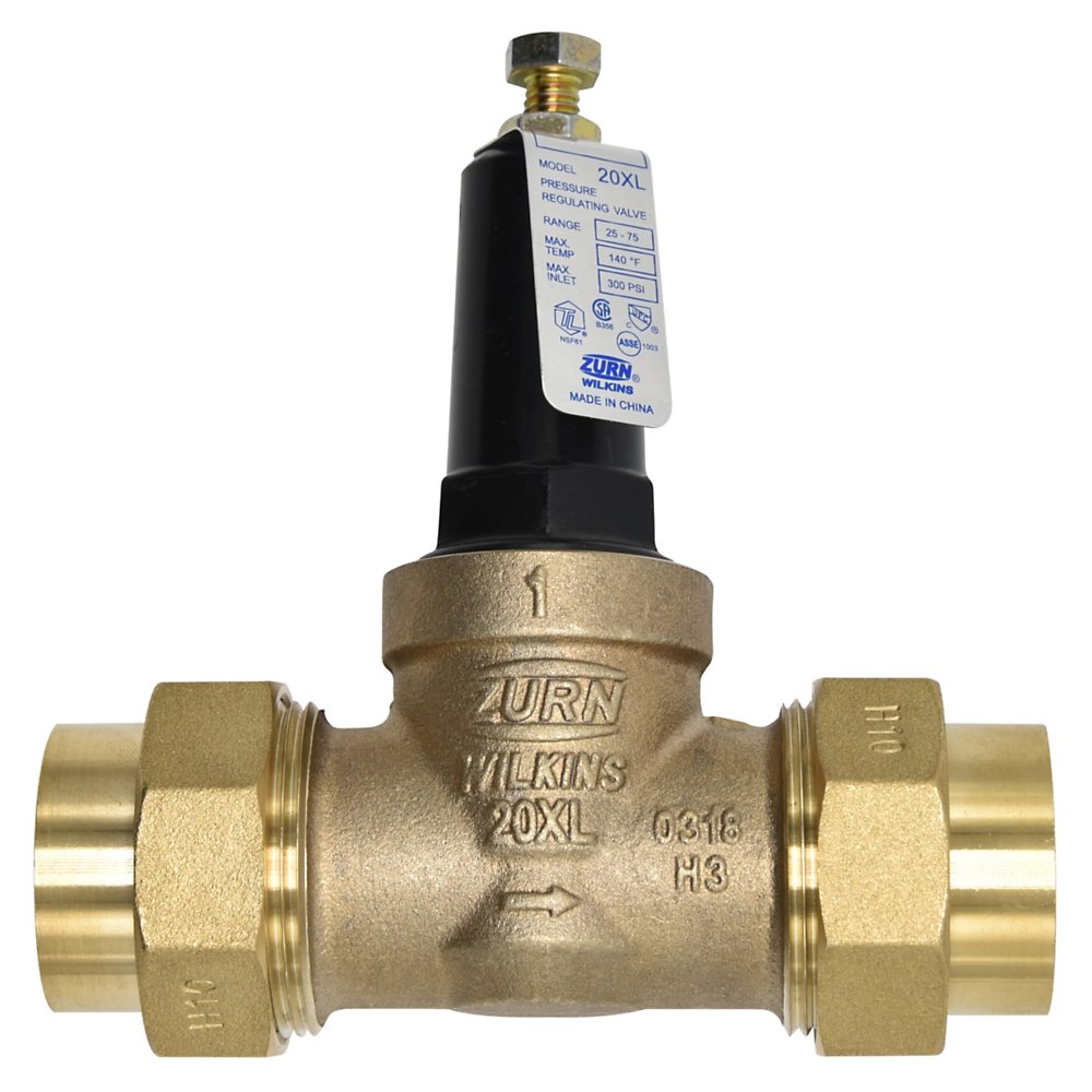 Zurn 1-20XLDU Lead-Free Water Pressure Reducing Valve with Integral Strainer with Integral PEX Connections (Optional)