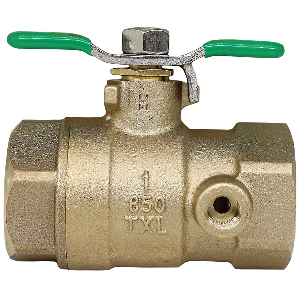 Zurn 114-850TXL 1-1/4" Lead-Free Ball Valve - Bronze, Full Port, Lead-Free Bronze, FNPT