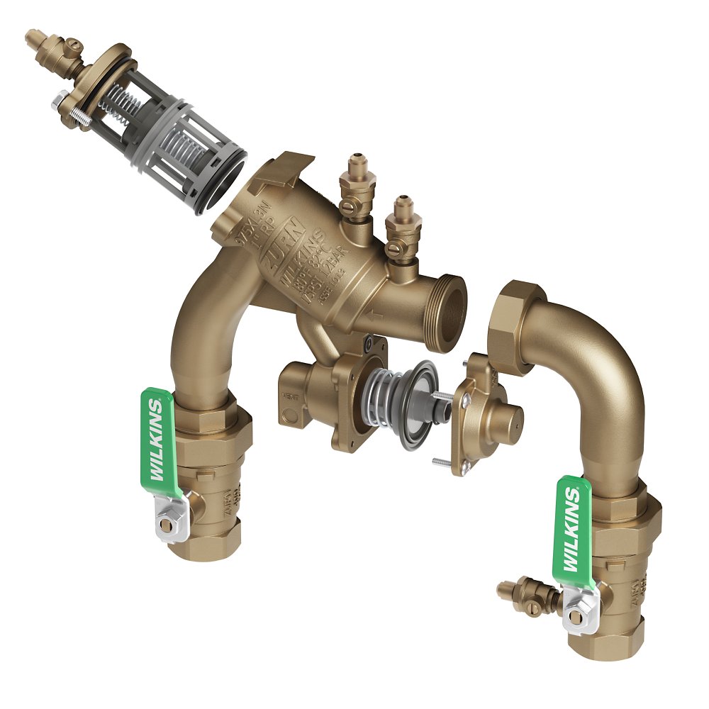 Zurn 1-975XL3N Lead-Free Reduced Pressure Principle Backflow Preventer N-Pattern, Bronze, FNPT