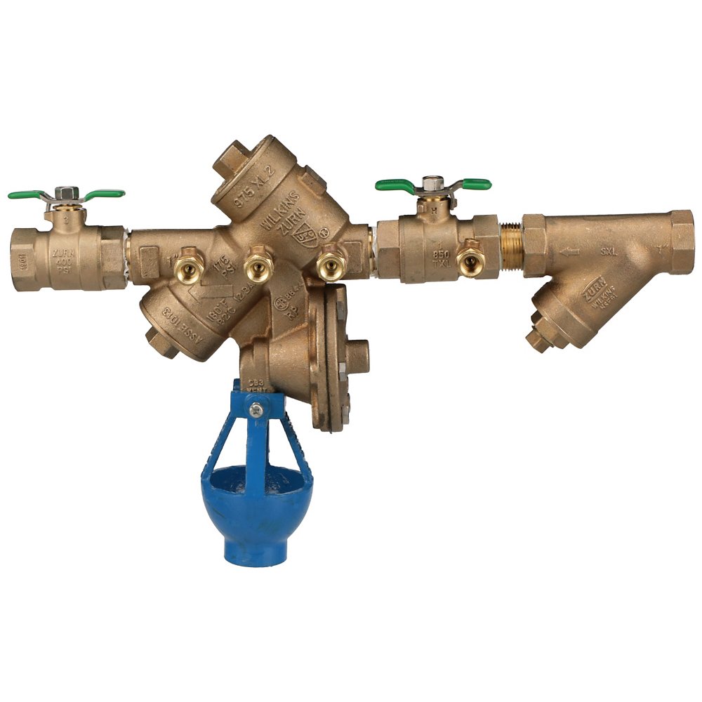 Zurn 34-975XL2SAG 3/4" Lead-Free Backflow Preventer - Bronze Reduced Pressure Principle Assembly