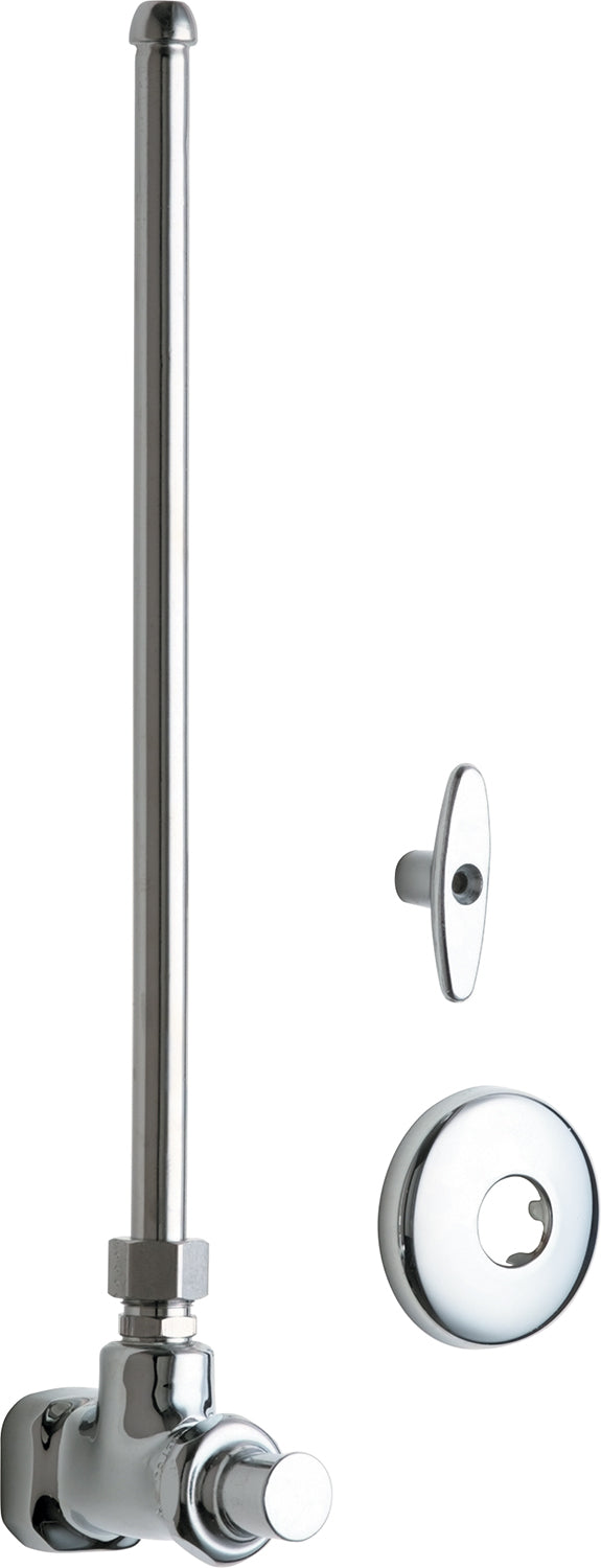 Chicago Faucets 1006-ABCP Lead-Free Angle stop with supply tube, Brass