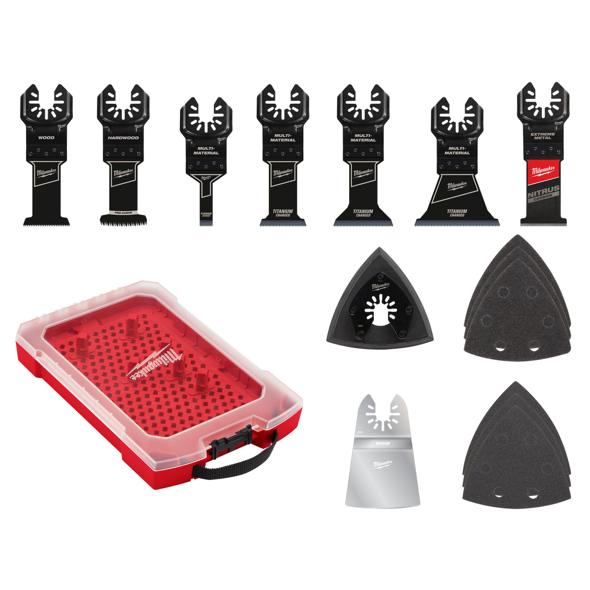 Milwaukee 49-10-9114 15 PC Universal Fit Oscillating Multi-Tool Blade Set
