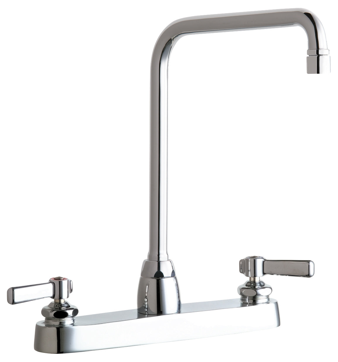Chicago Faucets 1100-HA8-369VPAAB Lead-Free Deck-mounted manual faucet with 8" centers