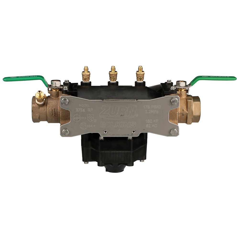 Zurn 1-375XLFT Lead-Free Backflow Preventer - Reduced Pressure Principle, Flanged