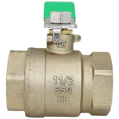 Zurn 112-850XL 1-1/2" Lead-Free Ball Valve - Bronze, Full Port, Lead-Free Bronze, FNPT