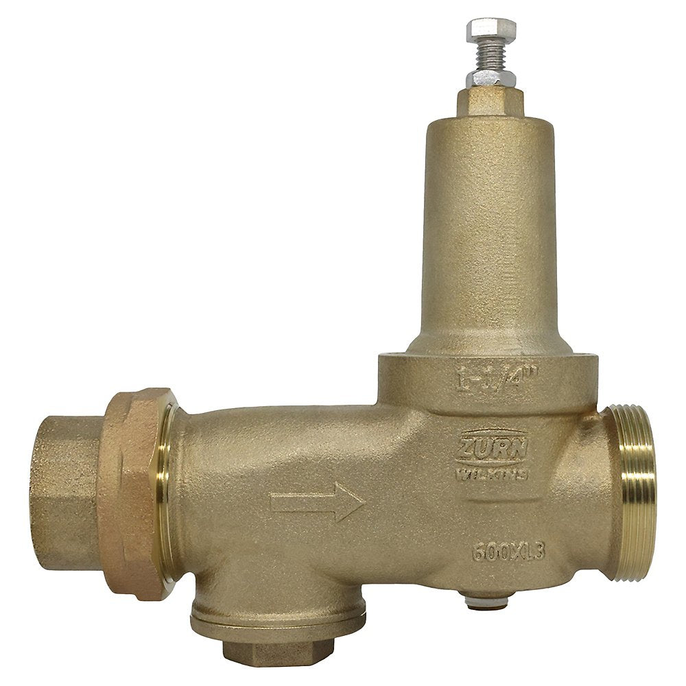 Zurn 114-600XL3 1-1/4" Water Pressure Reducing Valve with Removable Integral Strainer and Venturi