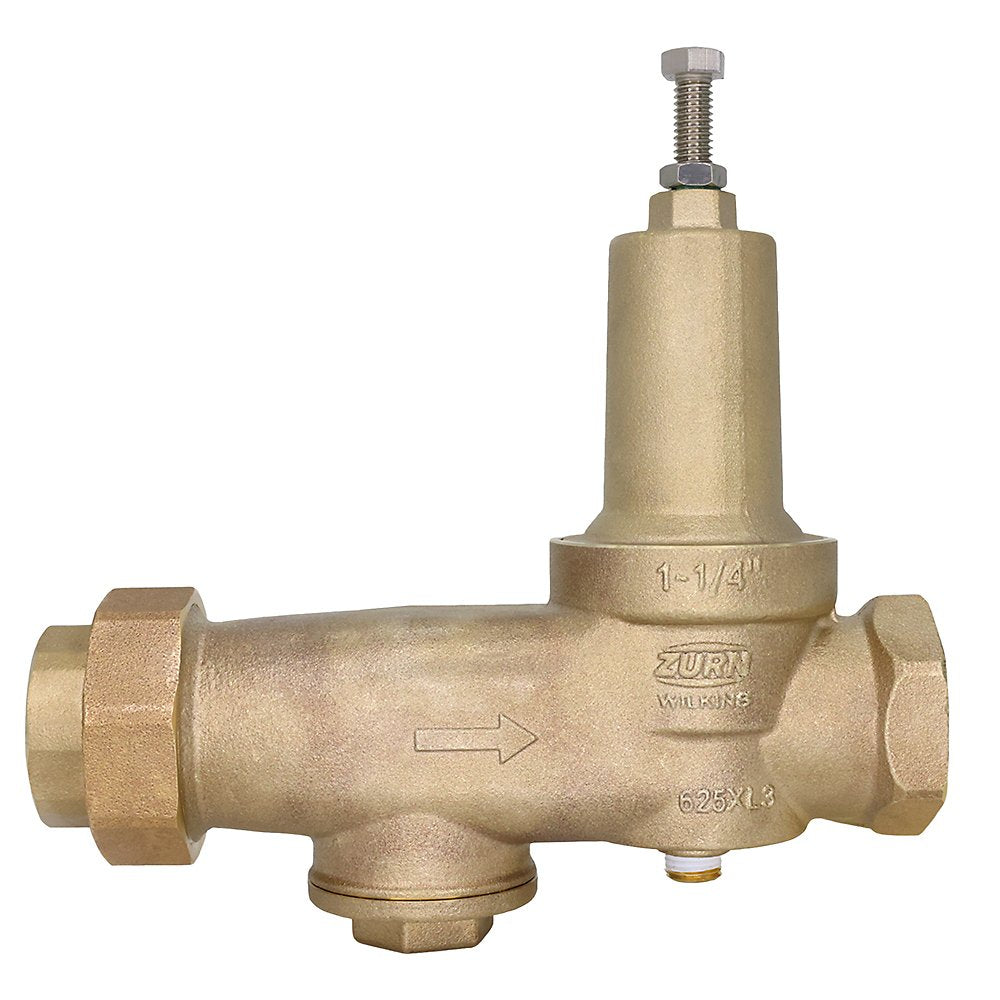 Zurn 114-625XL3 1-1/4" Water Pressure Reducing Valve with Integral Strainer - Competitor Replacement Length with Venturi