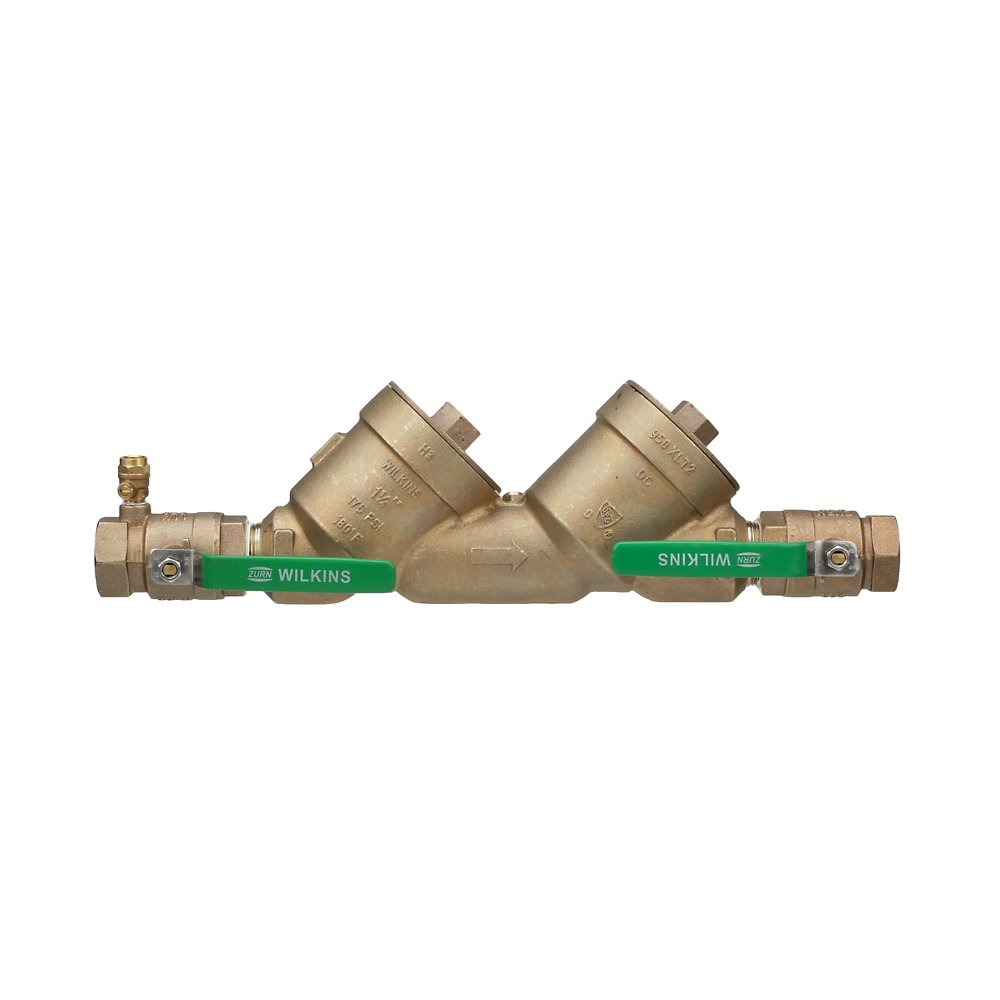 Zurn 2-950XLT2U Lead-Free Backflow Preventer - Double Check Valve Assembly with Top Access