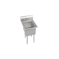 Elkay Dependabilt Stainless Steel 21" x 25-13/16" x 43-3/4" 16 Gauge One Compartment Sink with Stainless Steel Legs 14-1C16X20-0X