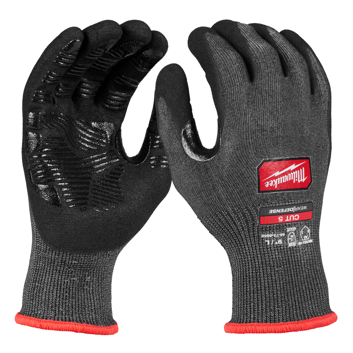 Milwaukee 48-73-6954E Cut Level 5 High Dexterity Nitrile Dipped Gloves w/ WEAR-DEFENSE Protection - XXL (Pack of 144)