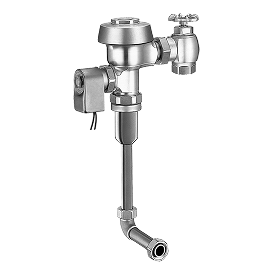 Sloan Royal 195 ES-1.0 Concealed Solenoid Flushometer, 1.0 gpf, Rear Spud, 2"-10-3/4" LDIM, 24V, SKU 3913293