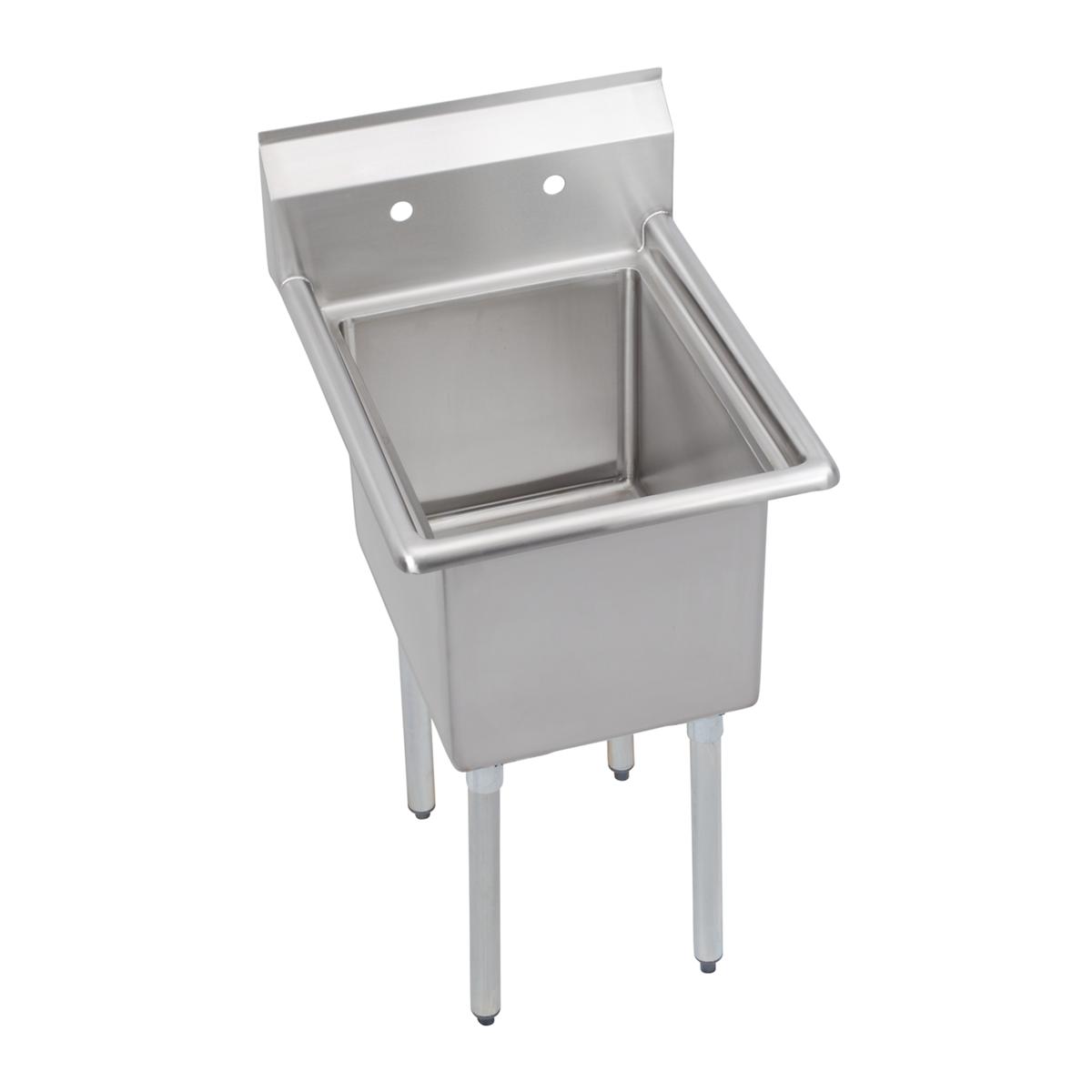 Elkay Dependabilt Stainless Steel 23" x 29-13/16" x 44-3/4" 16 Gauge One Compartment Sink with Stainless Steel Legs 1C18X24-0X