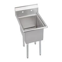 Elkay Dependabilt Stainless Steel 23" x 29-13/16" x 44-3/4" 16 Gauge One Compartment Sink with Stainless Steel Legs 1C18X24-0X