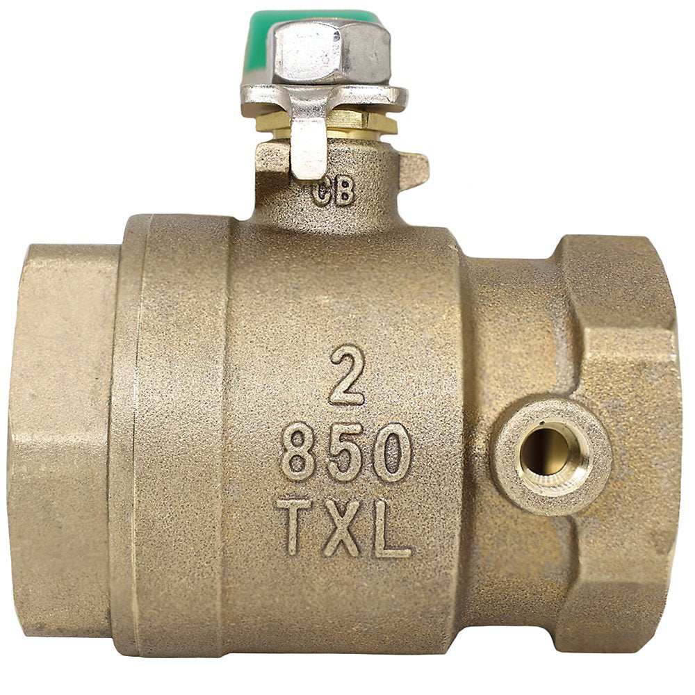 Zurn 114-850TXL 1-1/4" Lead-Free Ball Valve - Bronze, Full Port, Lead-Free Bronze, FNPT