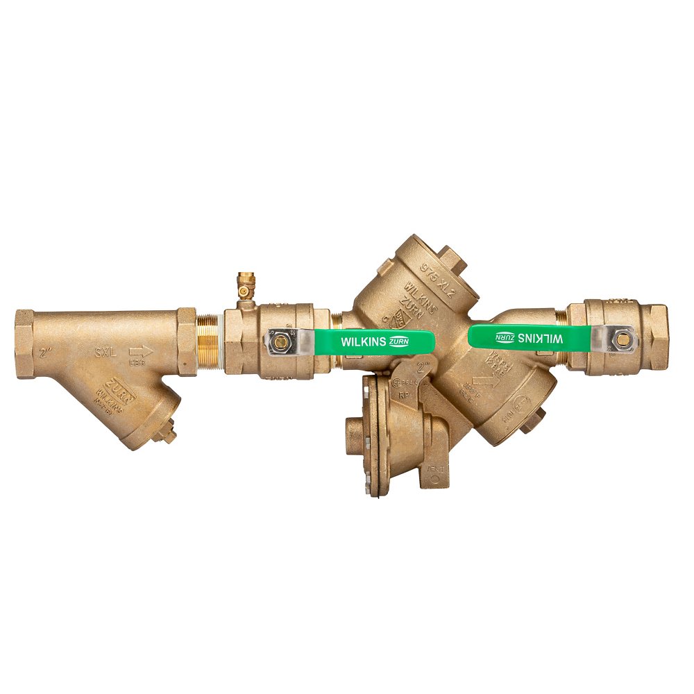 Zurn 2-975XL2S Lead-Free Backflow Preventer - Bronze Reduced Pressure Principle Assembly