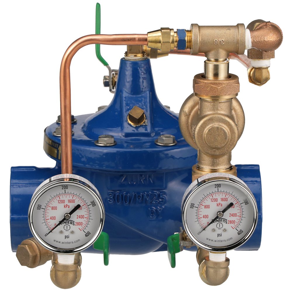 Zurn 2-ZW209FPG Lead-Free Pilot Operated Pressure Reducing Valve, Ductile Iron, Grooved