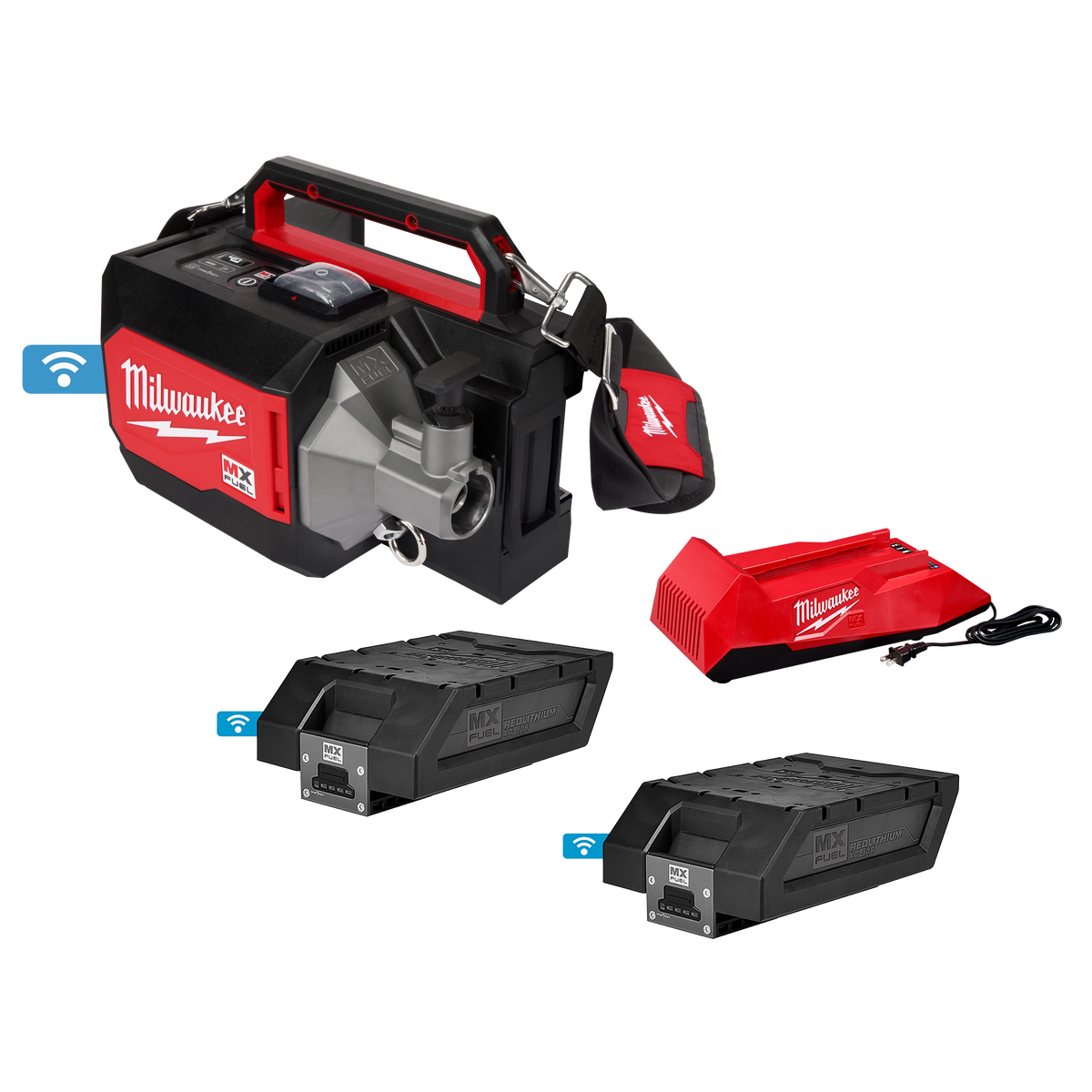 Milwaukee MXF370-2XC MX FUEL Concrete Vibrator Kit