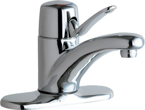 Chicago Faucets 2201-4LEPAB Lead-Free Deck-mounted manual faucet, 4" centers, with pop-up drain