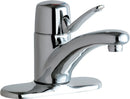 Chicago Faucets 2200-4E39VPABCP Lead-Free Deck-mounted manual faucet with 4" centers