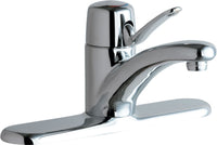 Chicago Faucets 2200-8ABCP Lead-Free Deck-mounted manual faucet with 8" centers