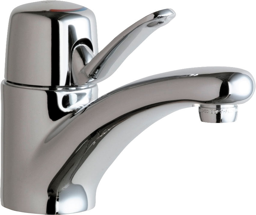 Chicago Faucets 2200-E39VPABCP Lead-Free Deck-mounted manual faucet, single-hole mounting