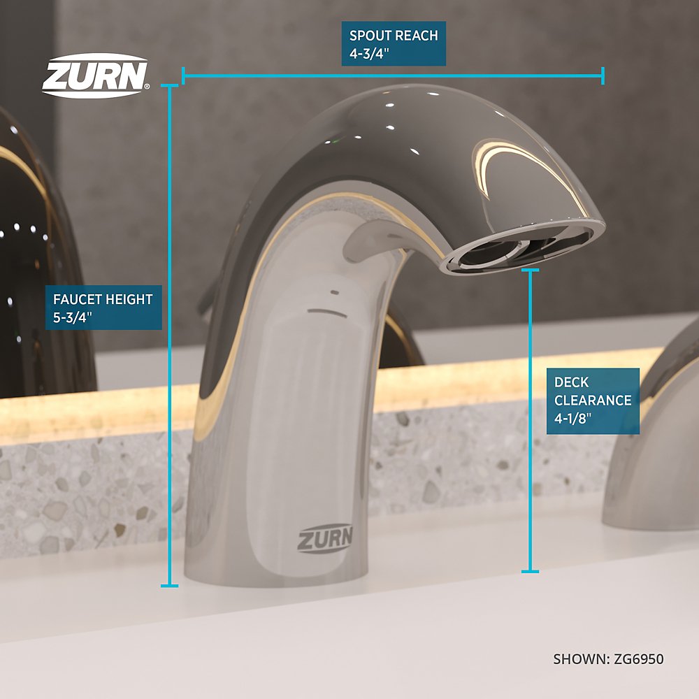 Zurn ZG6950-CWB Serio Series® Sensor Faucet With Gear-driven Ceramic Cartridge