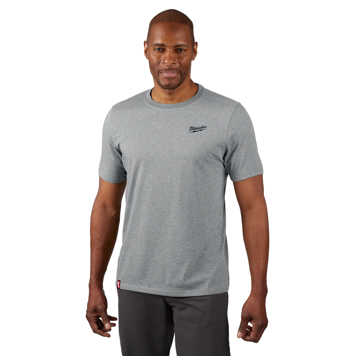Milwaukee 603G-L FREEFLEX Hybrid Work Tee | Short Sleeve, Gray, Large