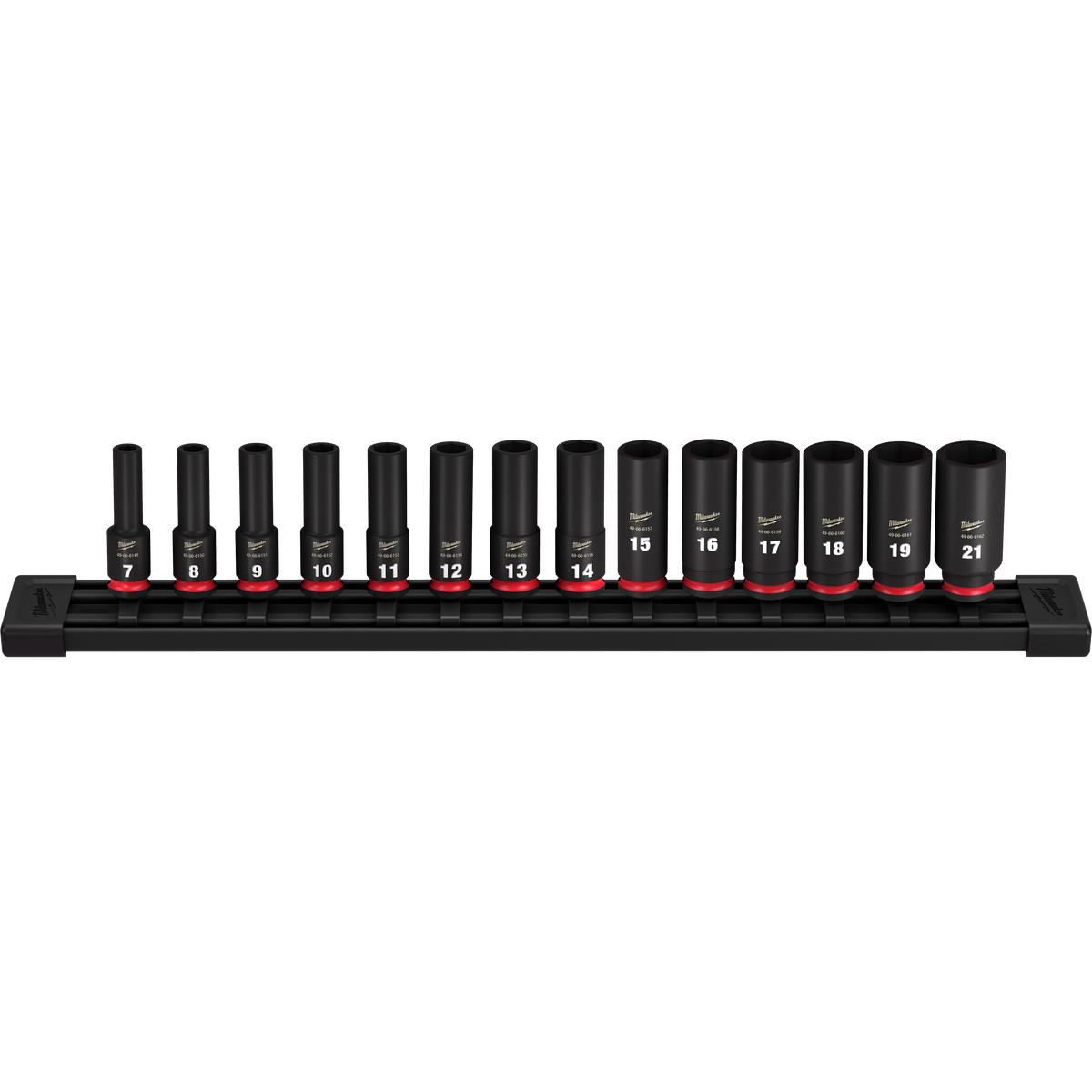 Milwaukee 49-66-7008 14PC SHOCKWAVE Impact Duty 3/8" Drive Metric Deep 6 Point Socket Set