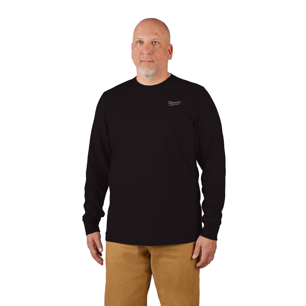 Milwaukee 604B-3X FREEFLEX Hybrid Work Tee | Long Sleeve, Black, 3X-Large