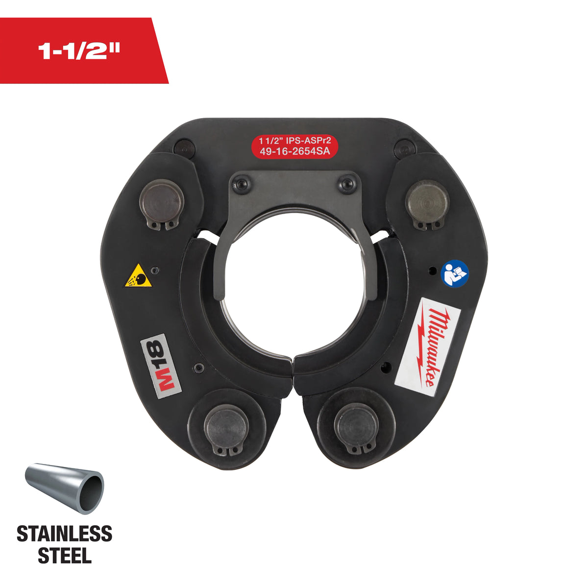 Milwaukee 49-16-2654SA 1-½” IPS-ASP Press Ring for M18 FORCE LOGIC Long Throw Press Tool