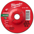 Milwaukee 49-94-1950 4" x 1/4" x 5/8" Masonry Grinding Wheel - Type 27 (Pack of 10)