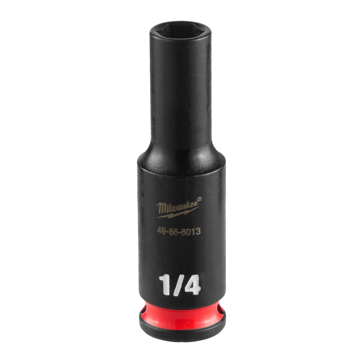 Milwaukee 49-66-6013 SHOCKWAVE Impact Duty 1/4" Drive 1/4" Deep 6 Point Socket