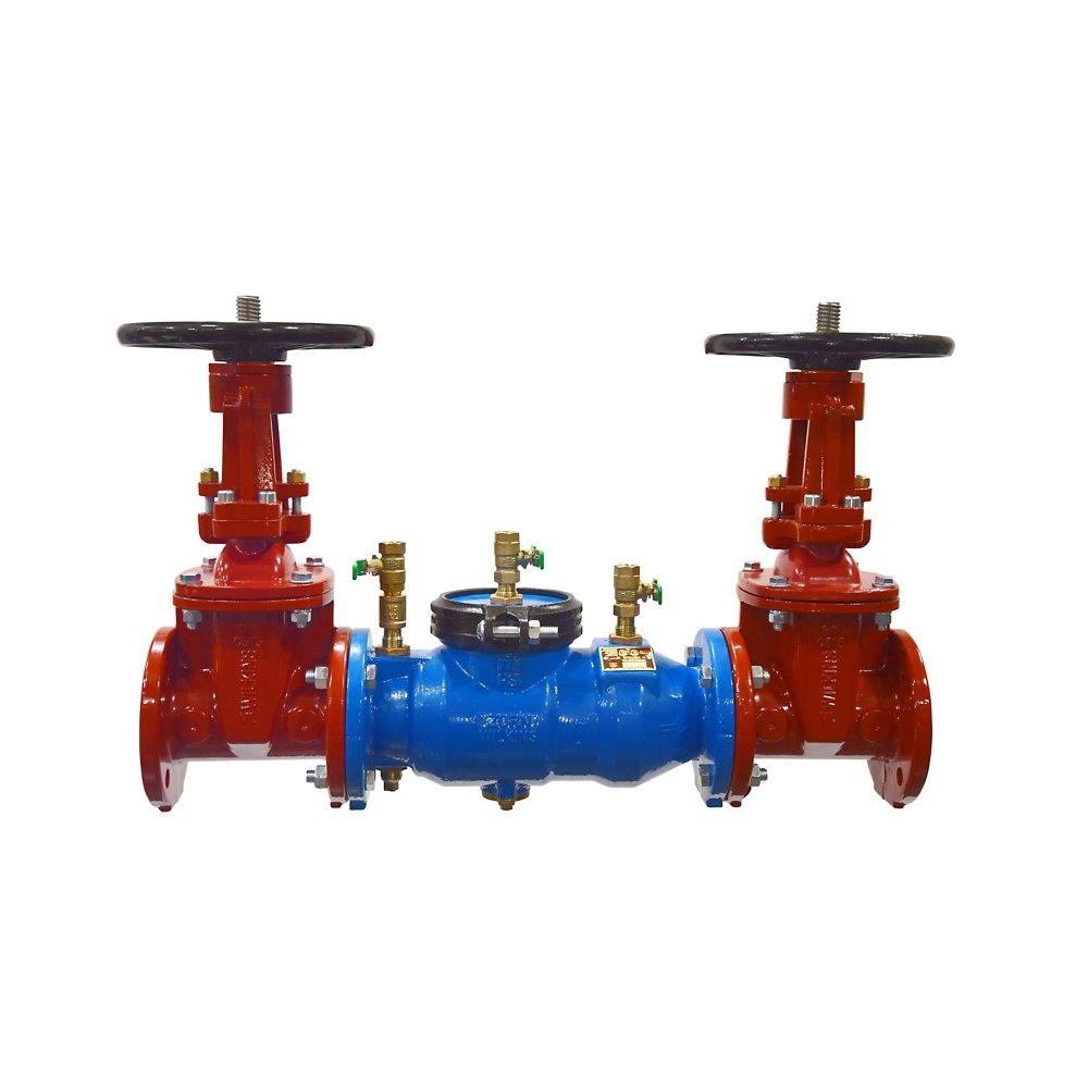Zurn 212-350 2-1/2" Lead-Free Backflow Preventer - Ductile Iron Double Check Valve Assembly