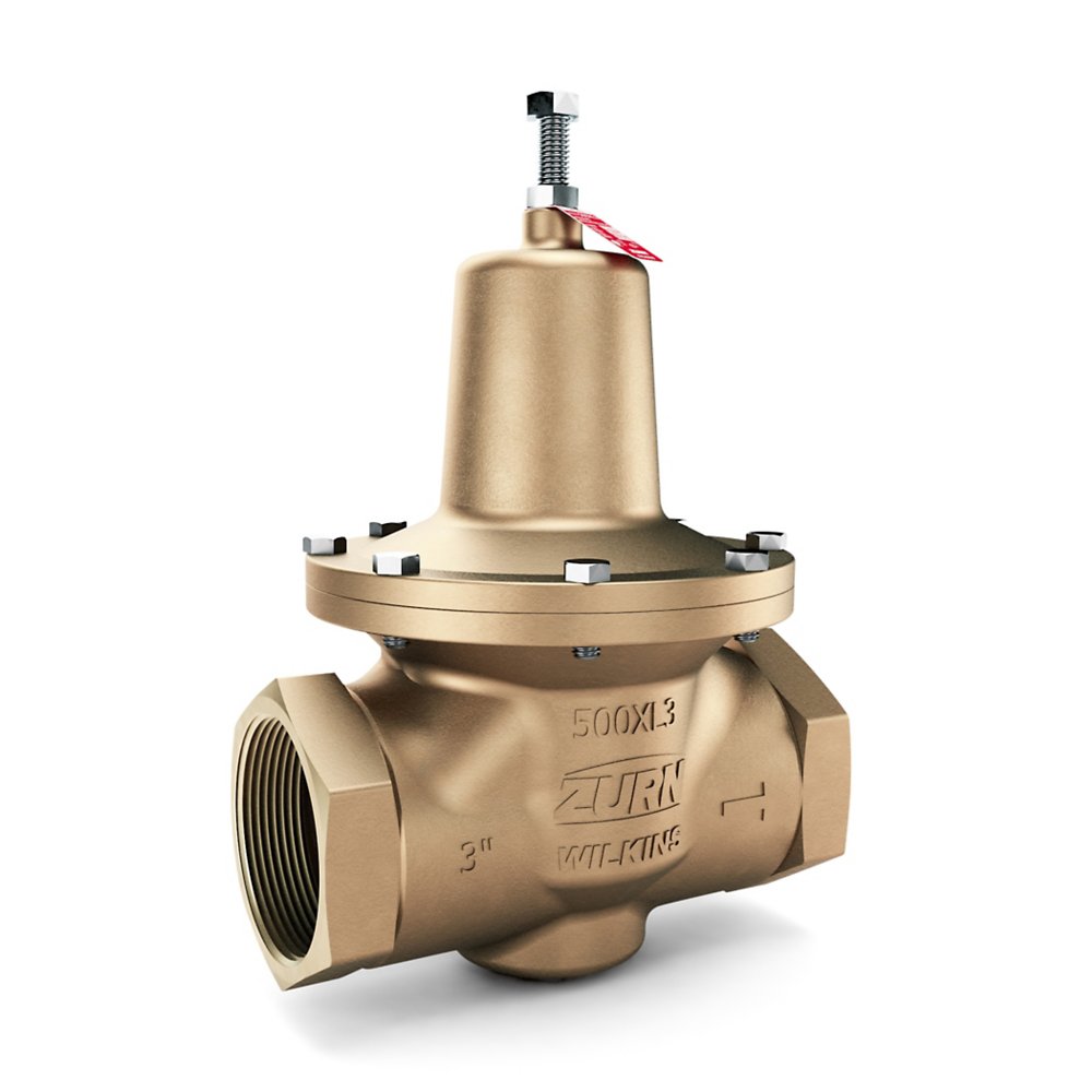 Zurn 1-500XL3 Lead-Free High Capacity Commercial Grade Water Pressure Reducing Valve with Venturi